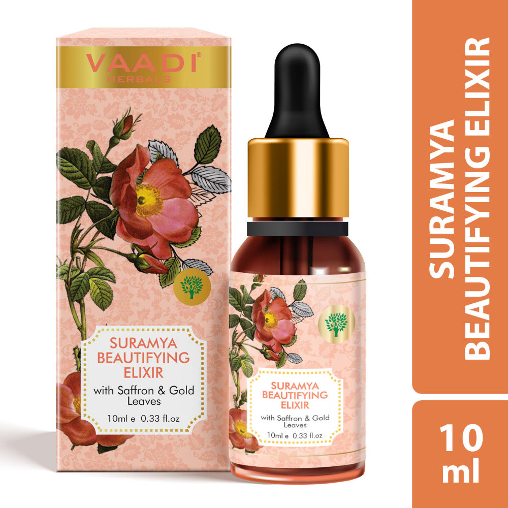 Suramya Beautifying Elixr With Saffron Gold Leaves