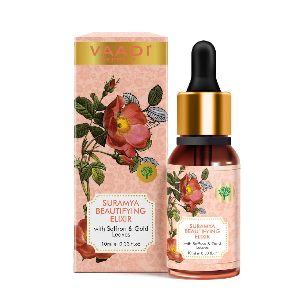 Suramya Beautifying Elixr With Saffron Gold Leaves