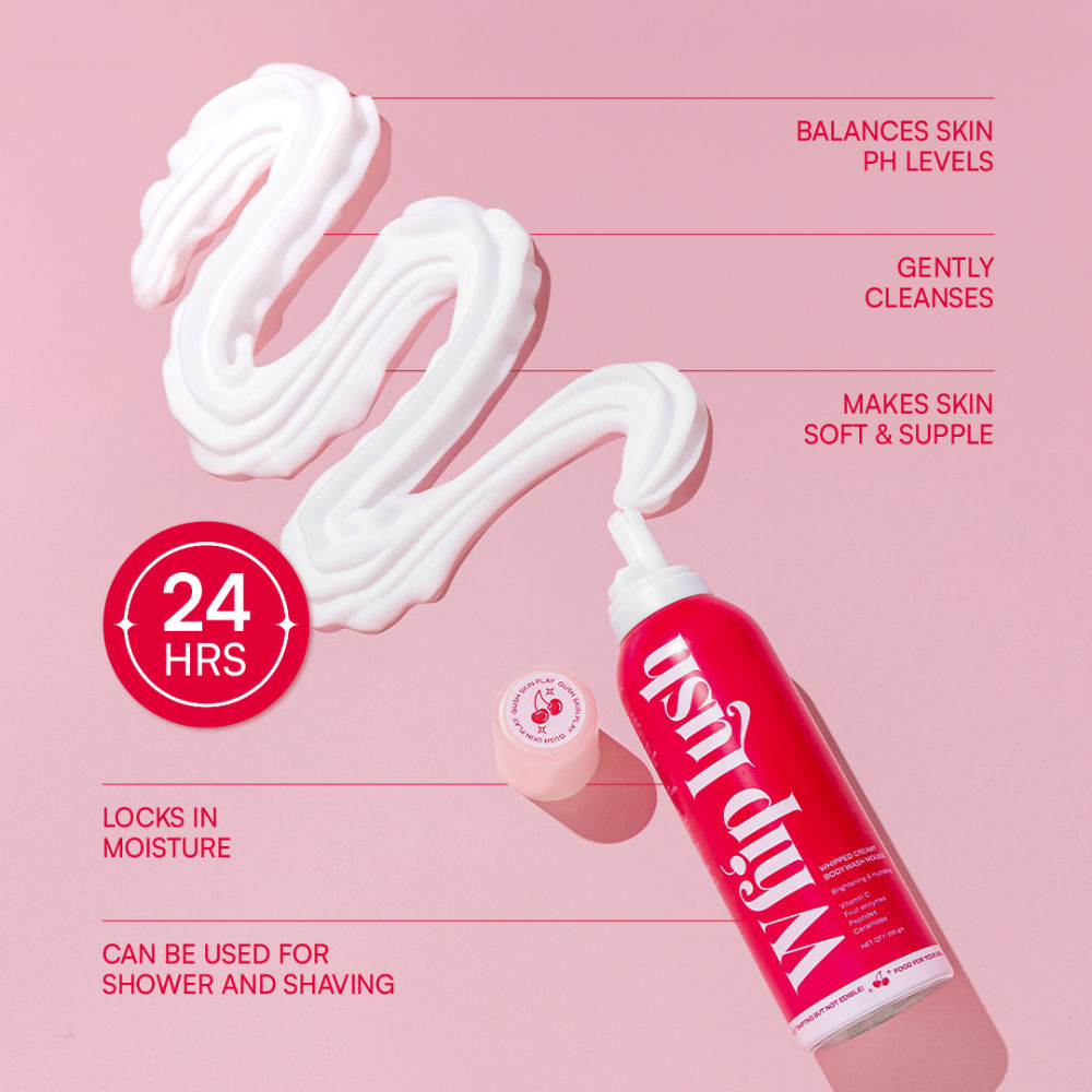 Whip Lush, Lux Whipped Cream Body Wash & Shaving Cream, Cherry Scent