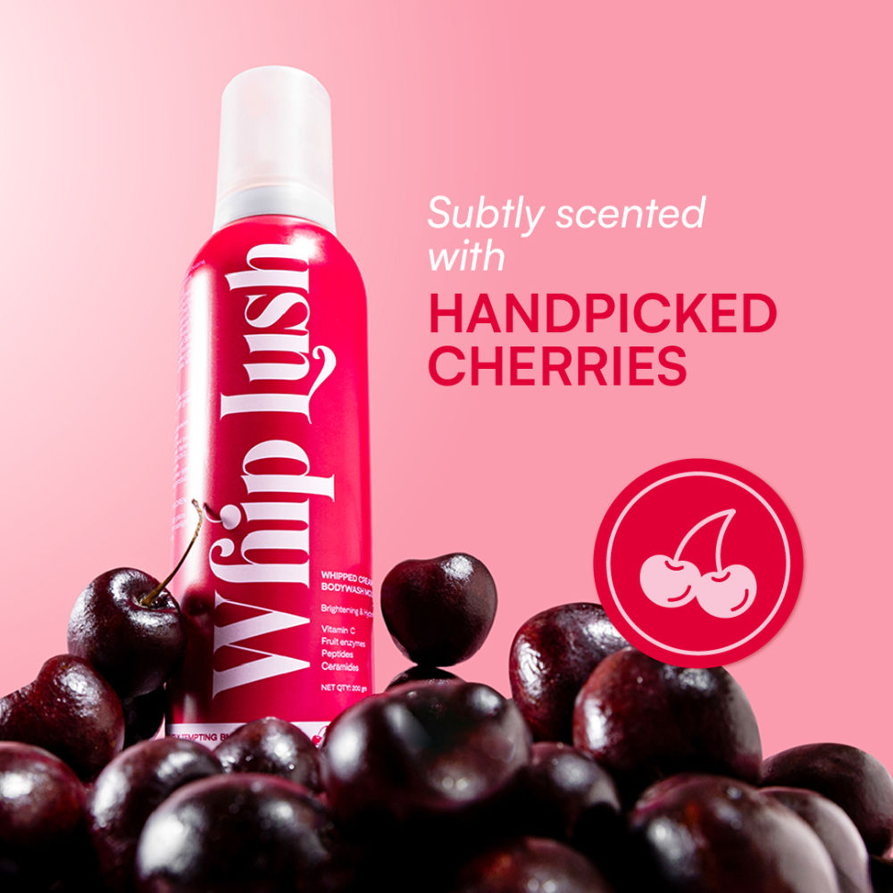 Whip Lush, Lux Whipped Cream Body Wash & Shaving Cream, Cherry Scent