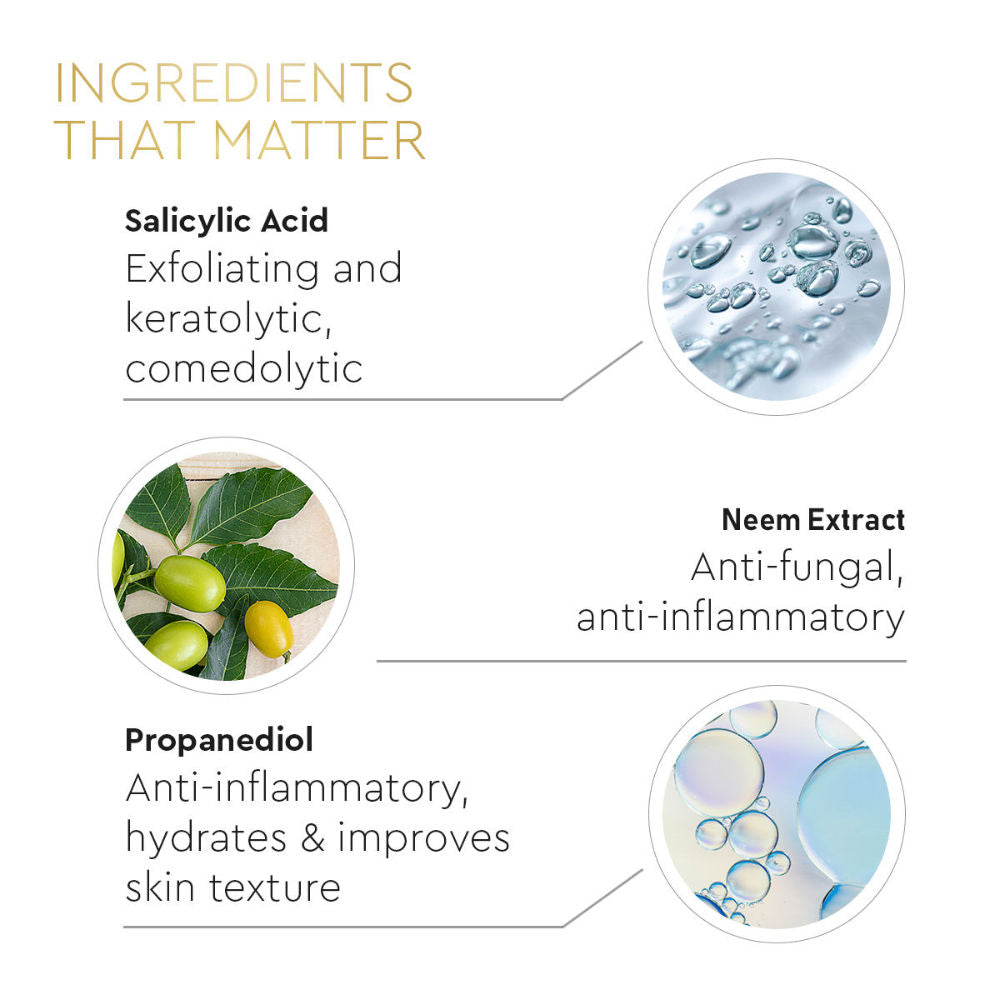 Anti Acne Face Wash With Salicylic Acid & Neem, Helps Reduce Spots & Checks Oil On Skin