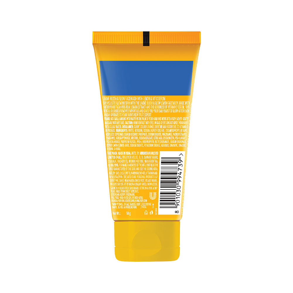 Blush & Glow Brightening Face Wash Lemon With Vitamin C Serum