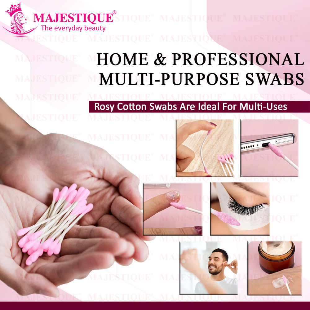 Rosy Tip Eco Cotton Swabs