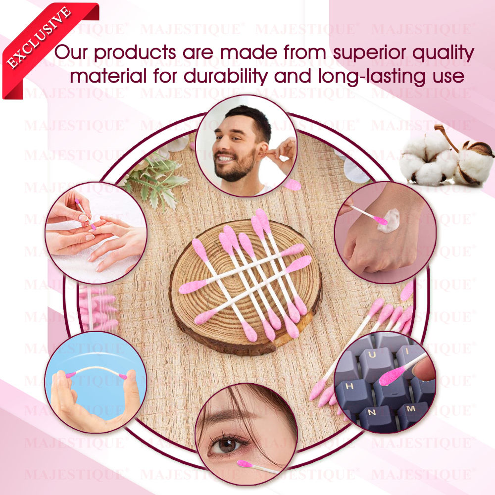 Rosy Tip Eco Cotton Swabs