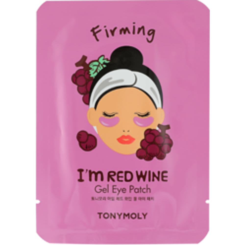 Korean I'm Red Wine Gel Eye Patch to Reduce Pores, Tighten & Purify Under-Eye Skin