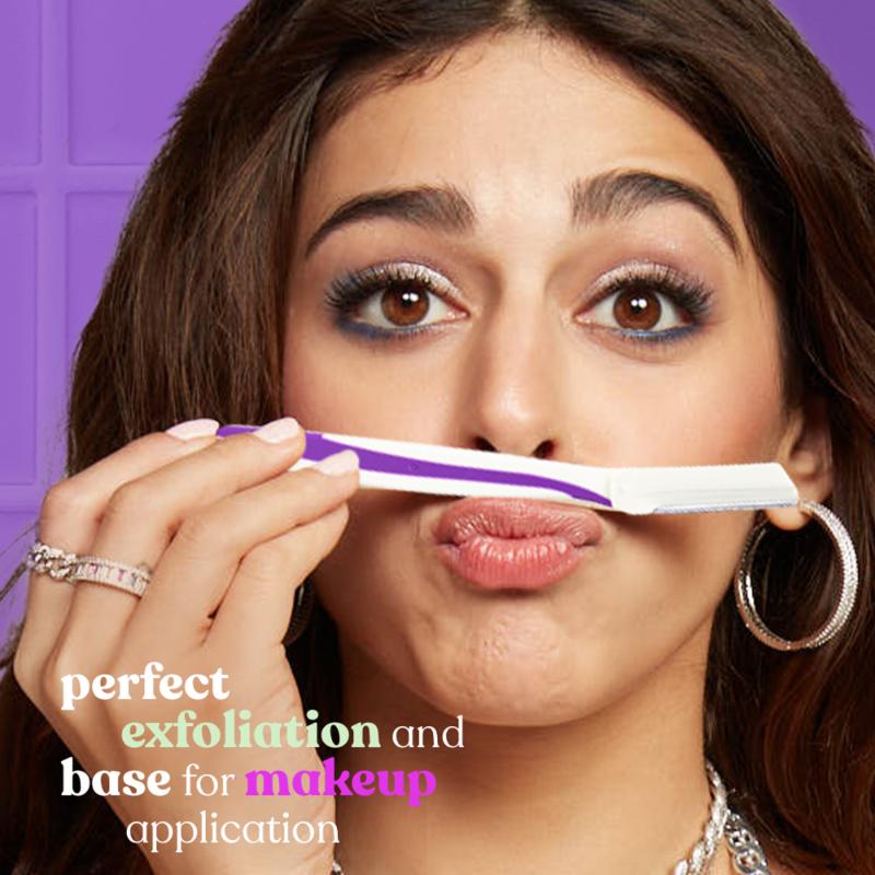 Reusable & Painless Face & Eyebrow Razor For Instant Glowing Skin & Hair Removal-Pack Of 1