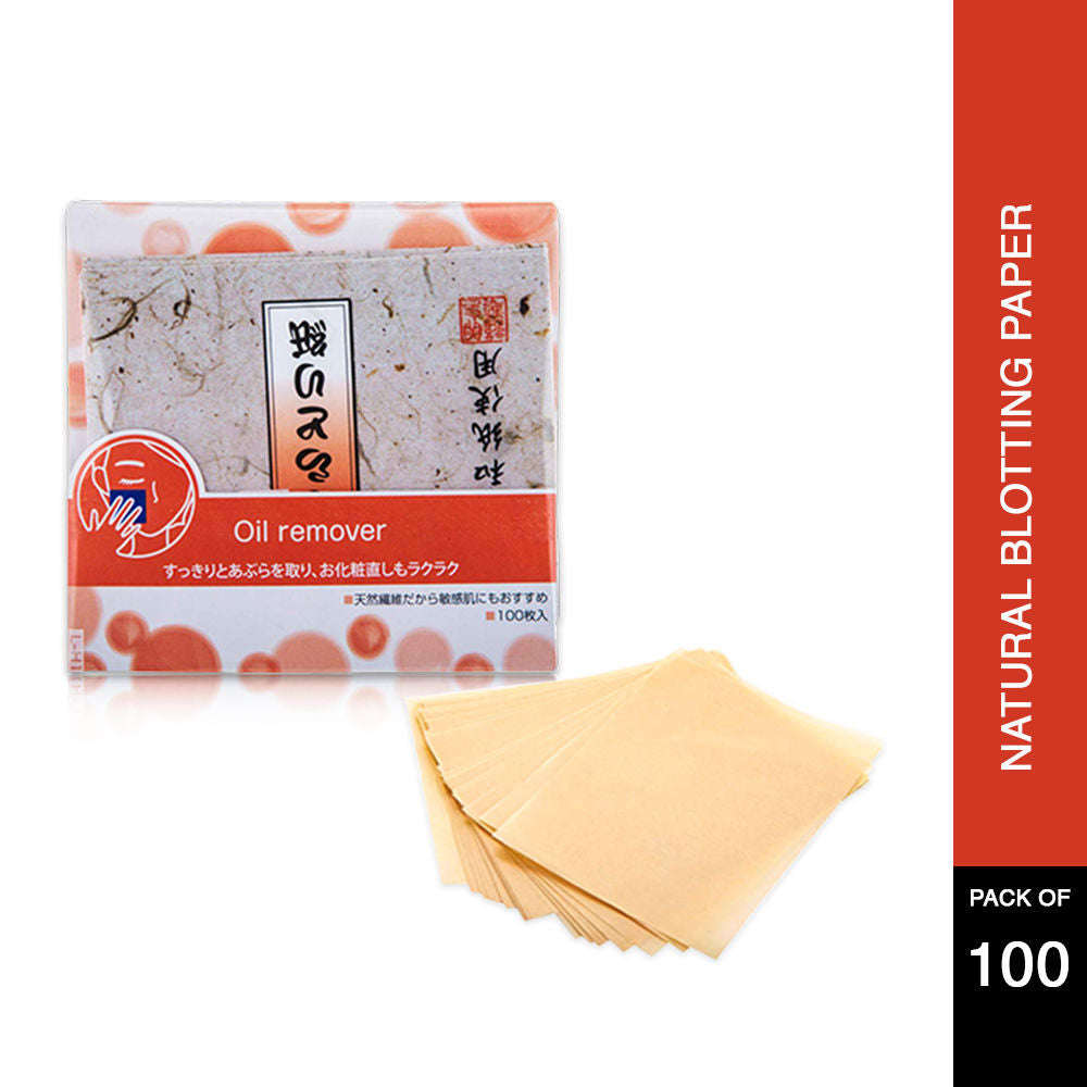 Oil Remover Blotting Paper - 100 Pcs Instantly Absorbs Oil & For Oily & Sensitive Skin
