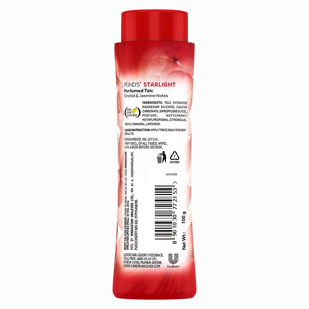 Starlight Perfumed Talc Powder Orchid & Jasmin Notes