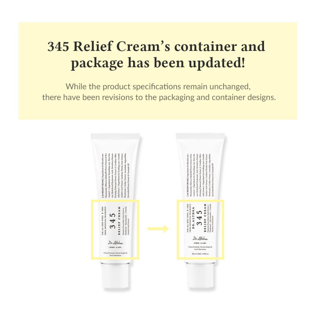 345 Relief Cream: Soothing & Barrier Repair Cream with power of Niacinamide & Panthenol