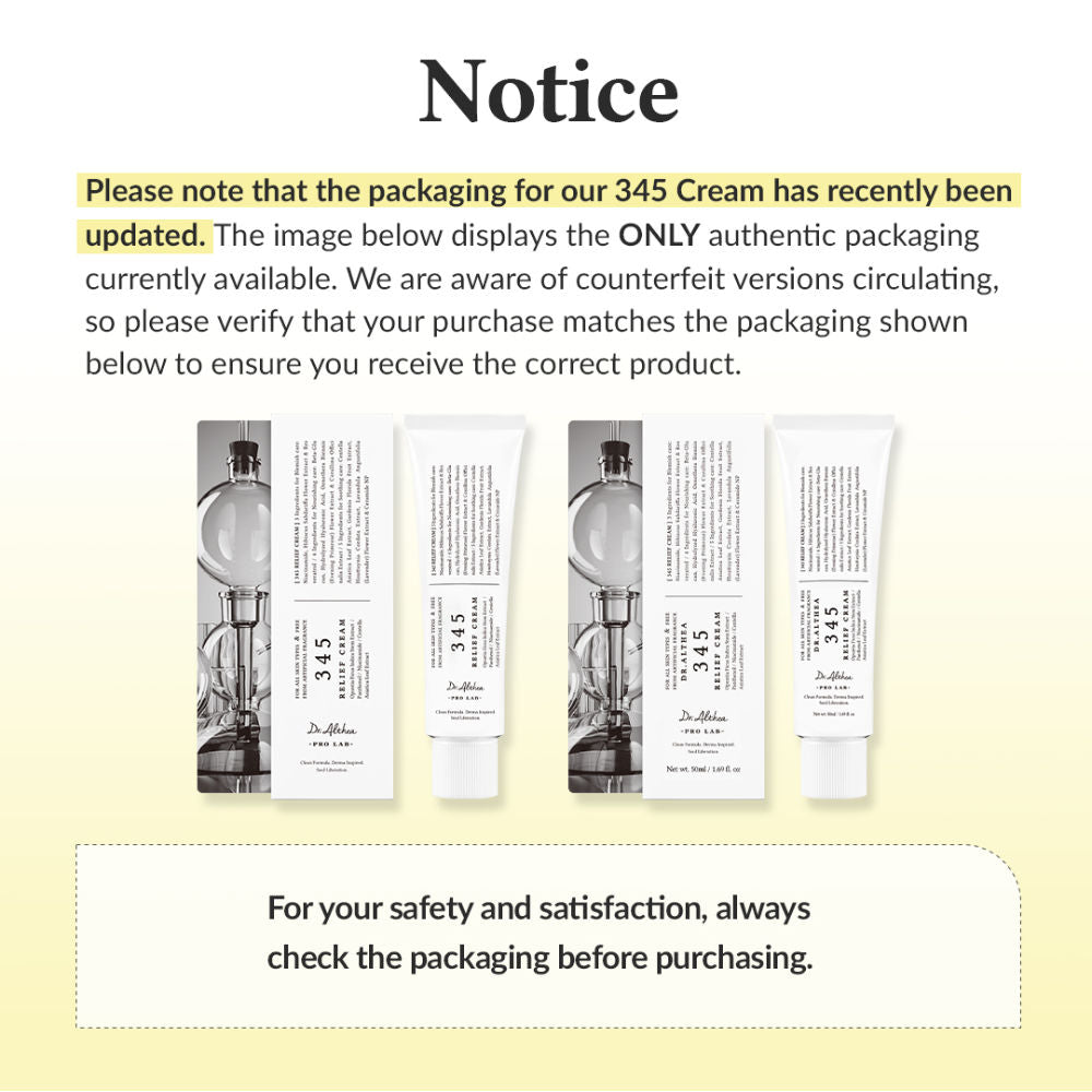 345 Relief Cream: Soothing & Barrier Repair Cream with power of Niacinamide & Panthenol