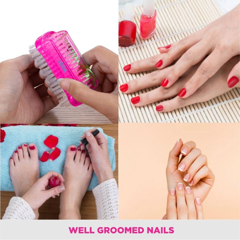 Dual Surface Nail Brush (NB-02) (Colour May Vary)