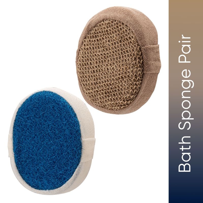 Bath Sponge Pair BA-3/2 (Color May Vary)