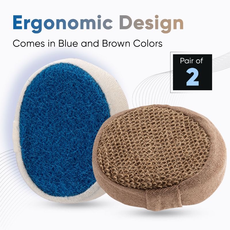 Bath Sponge Pair BA-3/2 (Color May Vary)