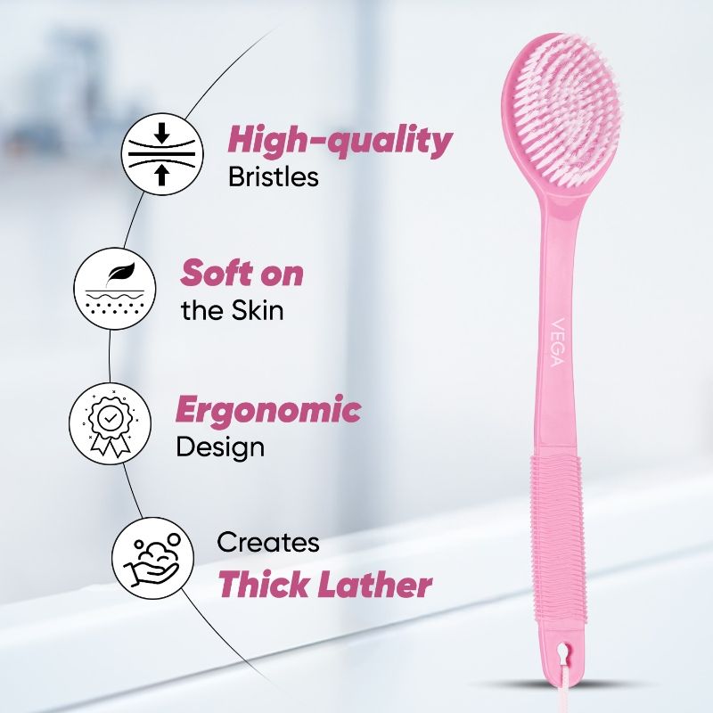 BA-1/1N Luxury Fine Massager Bath Brush (Color May Vary)