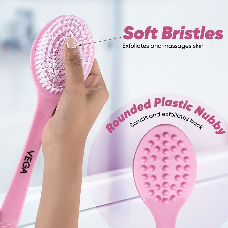 BA-1/1N Luxury Fine Massager Bath Brush (Color May Vary)