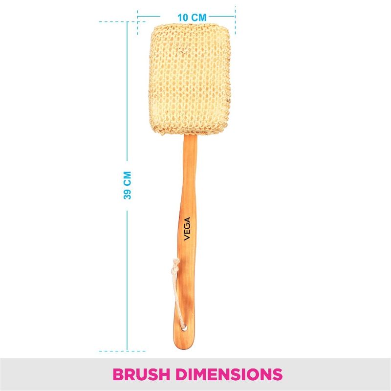 Sisal Sponge Bath Brush (NBA-1/4)