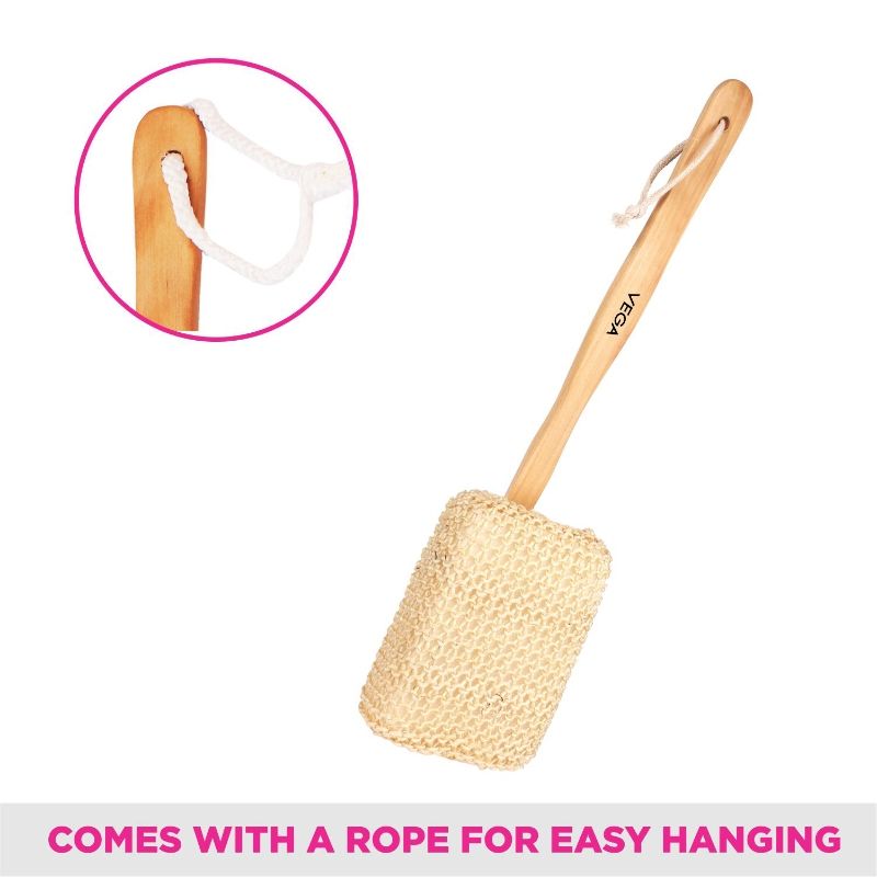 Sisal Sponge Bath Brush (NBA-1/4)
