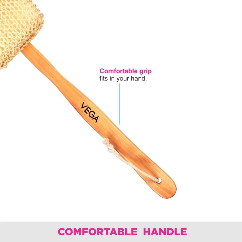 Sisal Sponge Bath Brush (NBA-1/4)