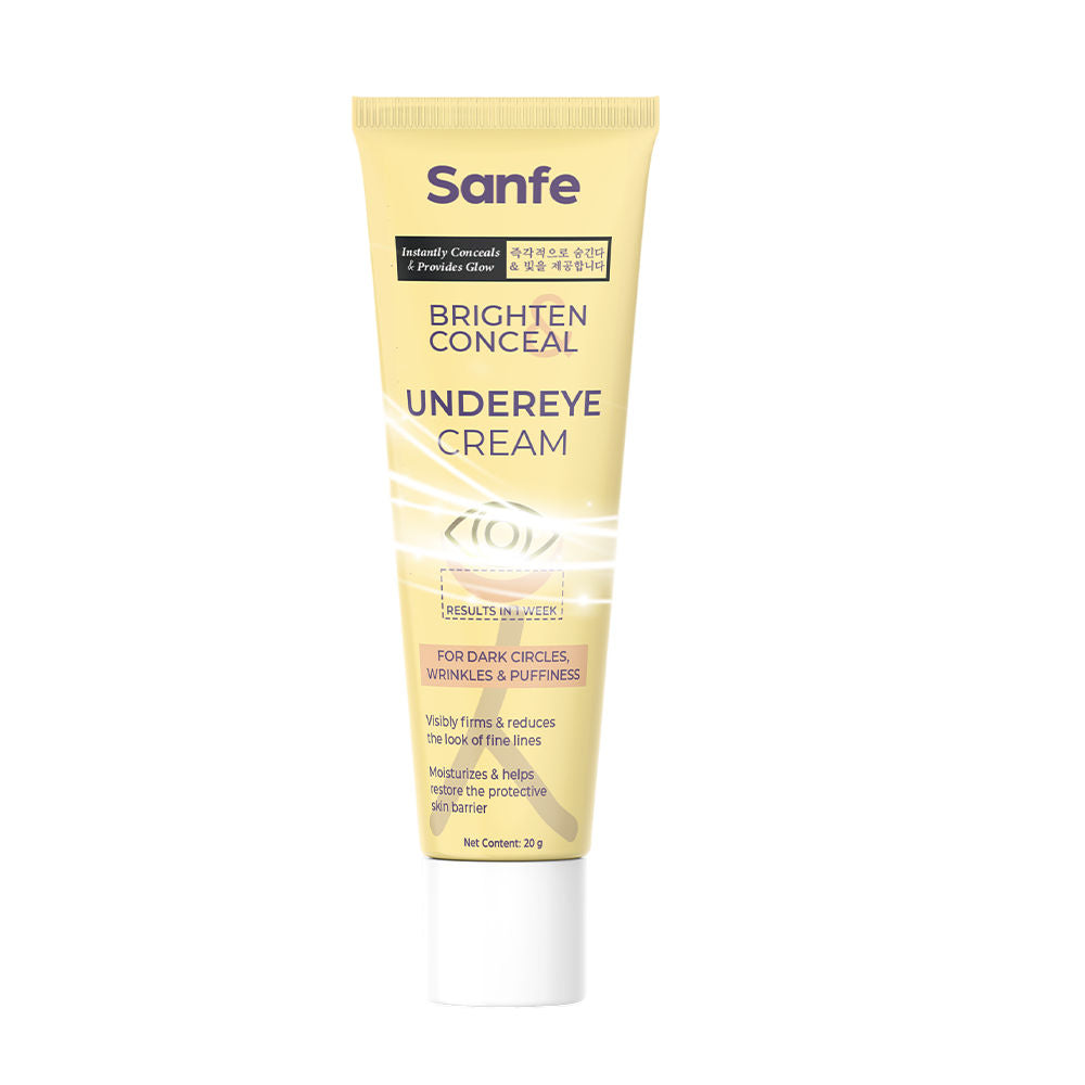 Brighten & Conceal Undereye Cream, Dark Circles & Wrinkles Removal, Hyaluronic Acid & Collagen