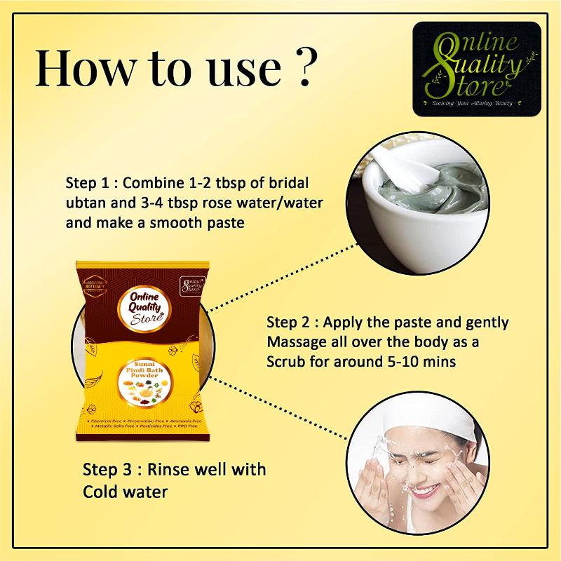 Sunni Pindi Bath Powder For Skin Lightening & Tan