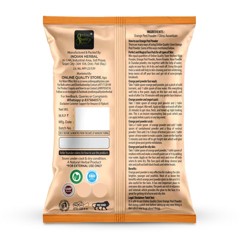 Neem Powder, Rose Powder & Orange Peel Powder for Hair & Skin