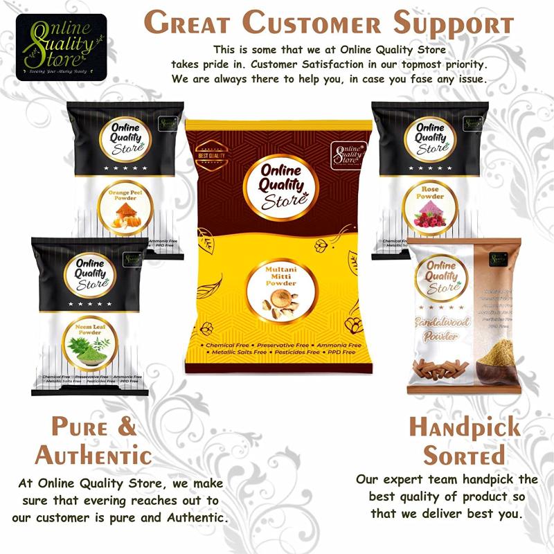 Multani Mitti, Chandan, Orange Peel, Neem & Rose Powder for Hair & Skin