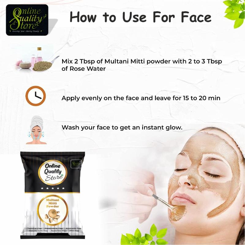 Pure Multani Mitti Powder For Hair & Skin