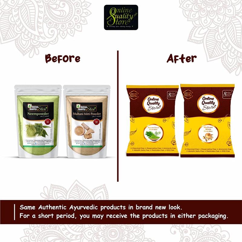 Pure Multani Mitti Powder & Neem Powder For Hair & Skin