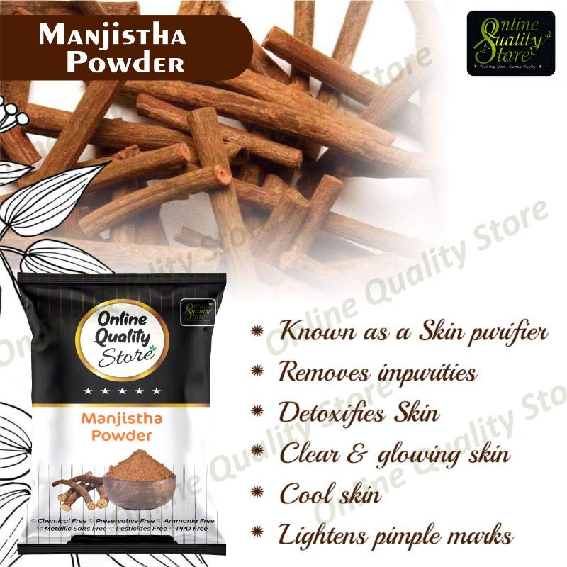 Organic Manjistha Powder For Hair & Skin Rubia Cordifolia