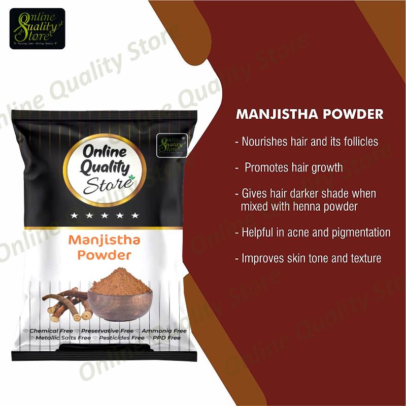 Organic Manjistha Powder For Hair & Skin Rubia Cordifolia