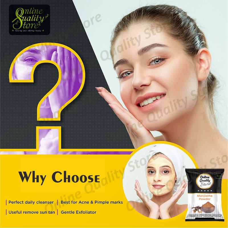 Organic Manjistha Powder For Hair & Skin Rubia Cordifolia