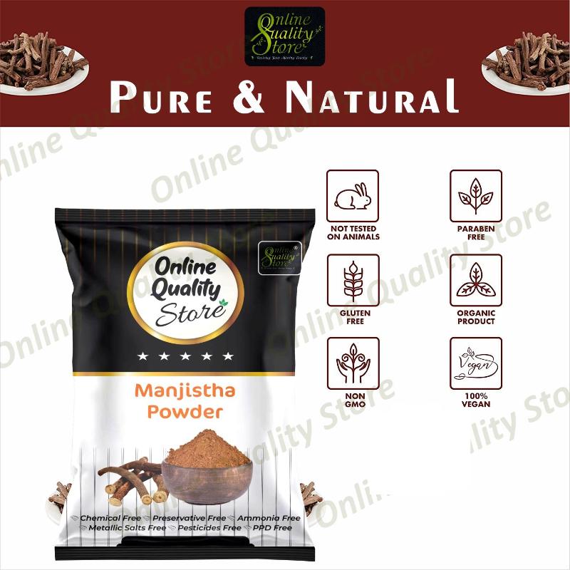 Organic Manjistha Powder For Hair & Skin Rubia Cordifolia