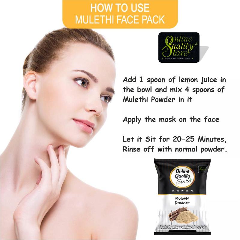 Lemon Peel, Mulethi Powder & Orange Peel Powder Pure & Natural For Hair & Skin