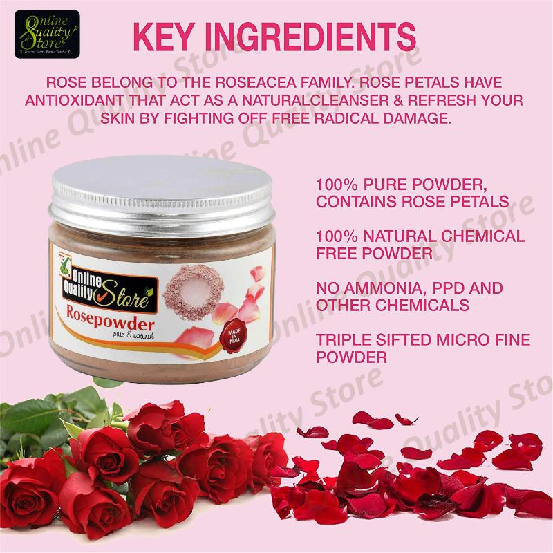 Rose Powder Pure & Natural For Hair & Skin