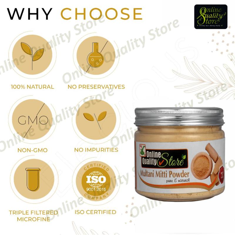Multani Mitti Powder Pure & Natural For Hair & Skin