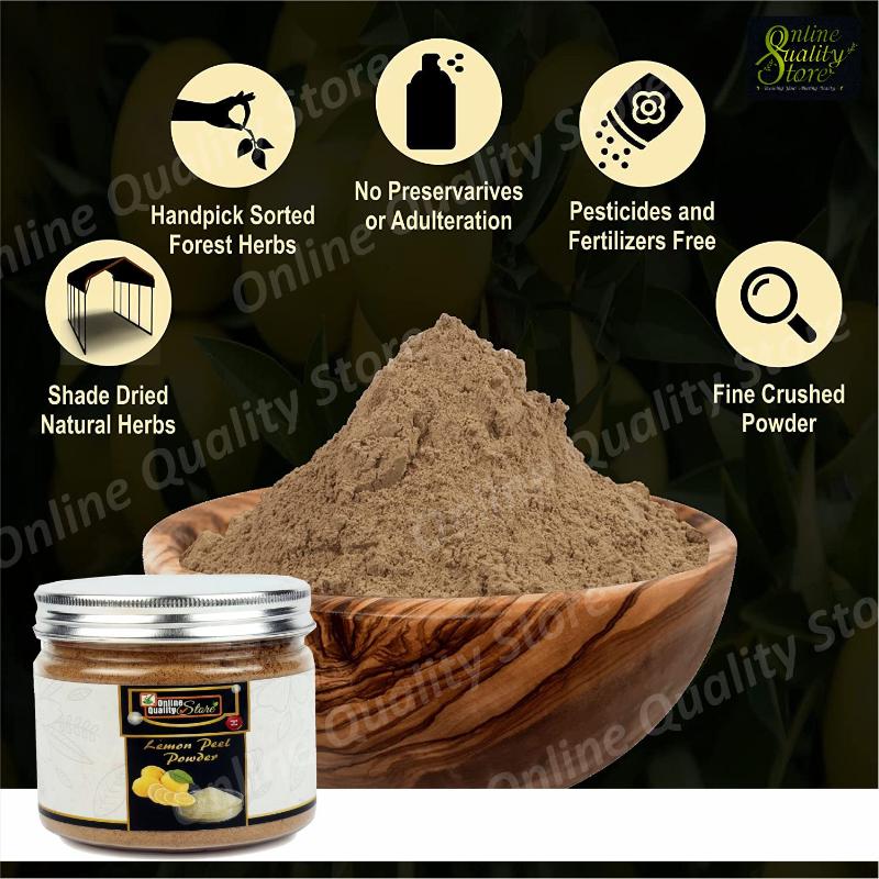 Lemon Peel Powder For Skin Whitening