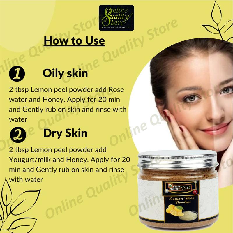 Lemon Peel Powder For Skin Whitening