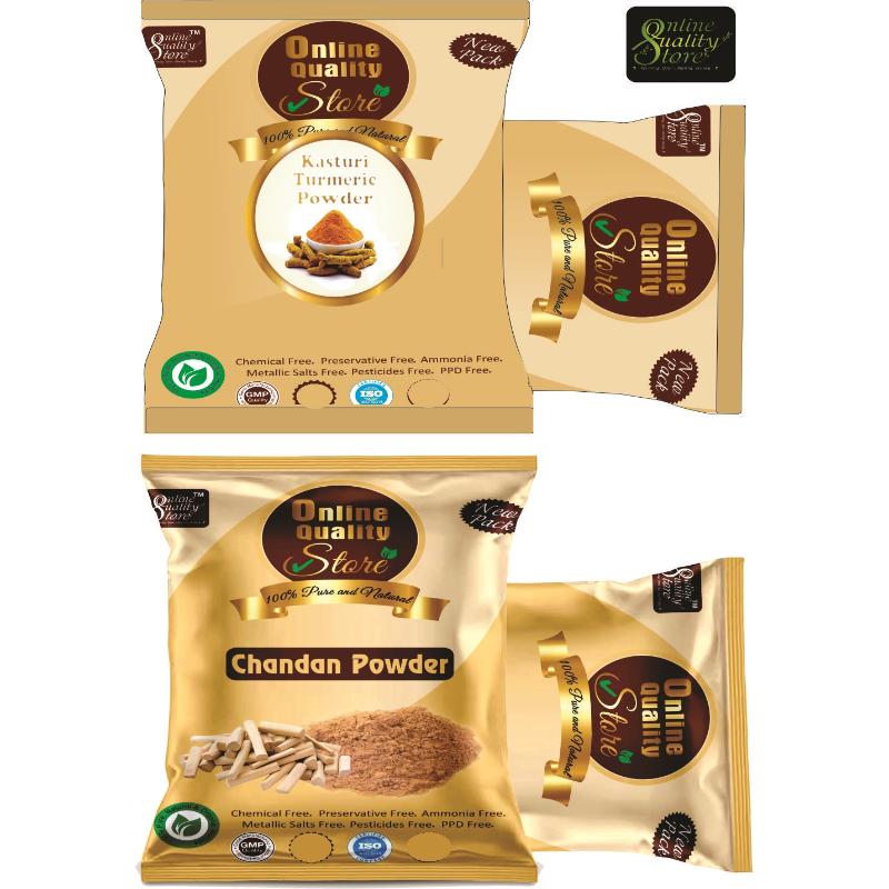Kasturi Turmeric Powder And Chandan Powder For Skin
