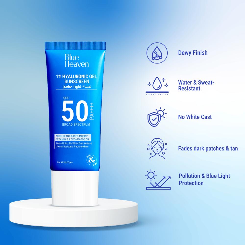 1% Hyaluronic Gel Sunscreen Spf50 Pa++++