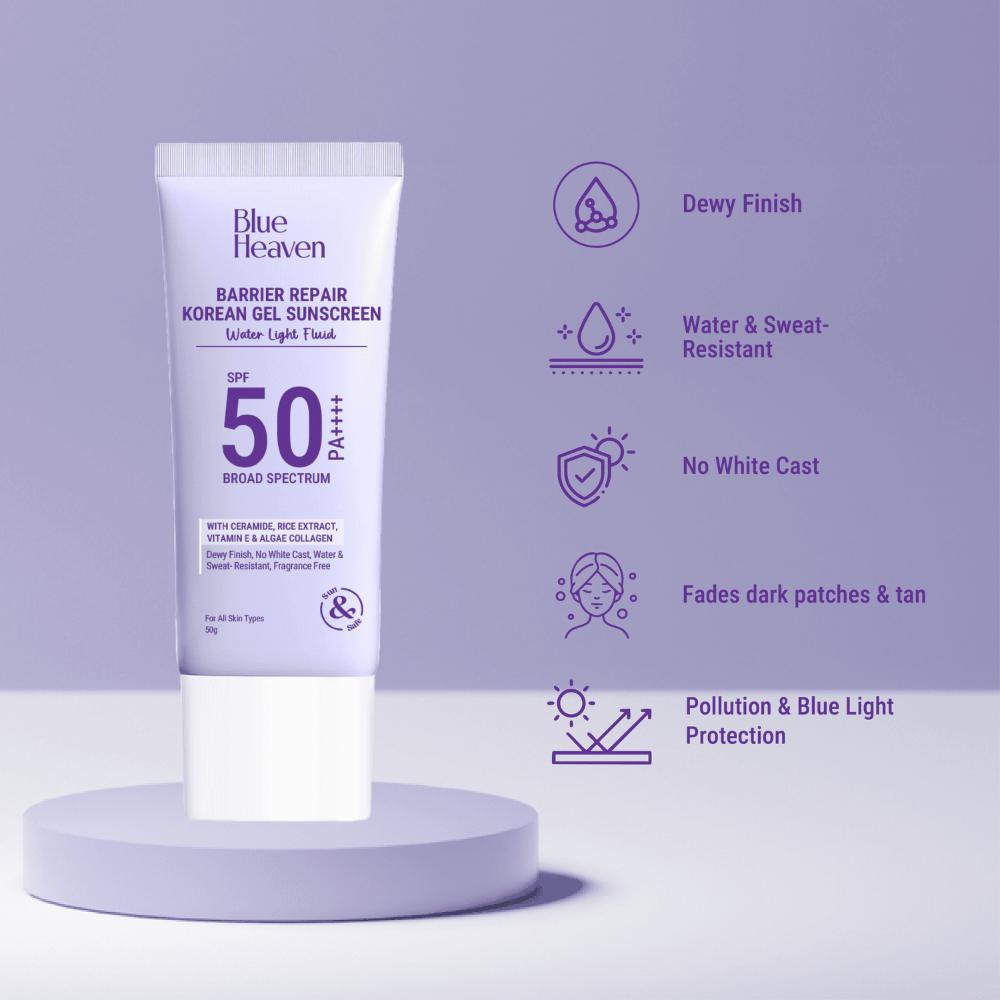 Barrier Repair Korean Gel Sunscreen SPF 50 PA ++++