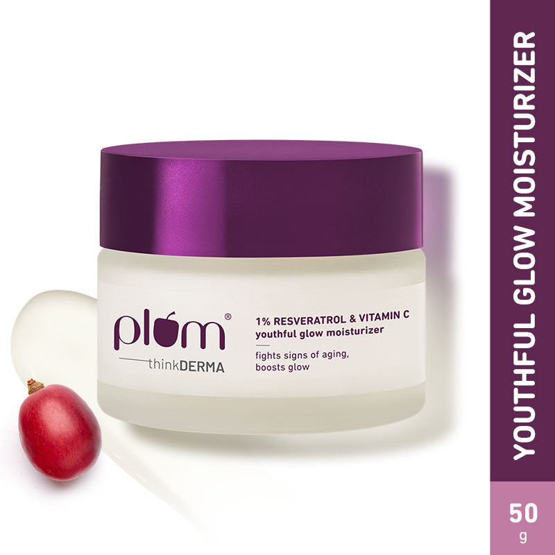 1% Resveratrol & Vitamin C Youthful Glow Moisturizer For Glowing Skin