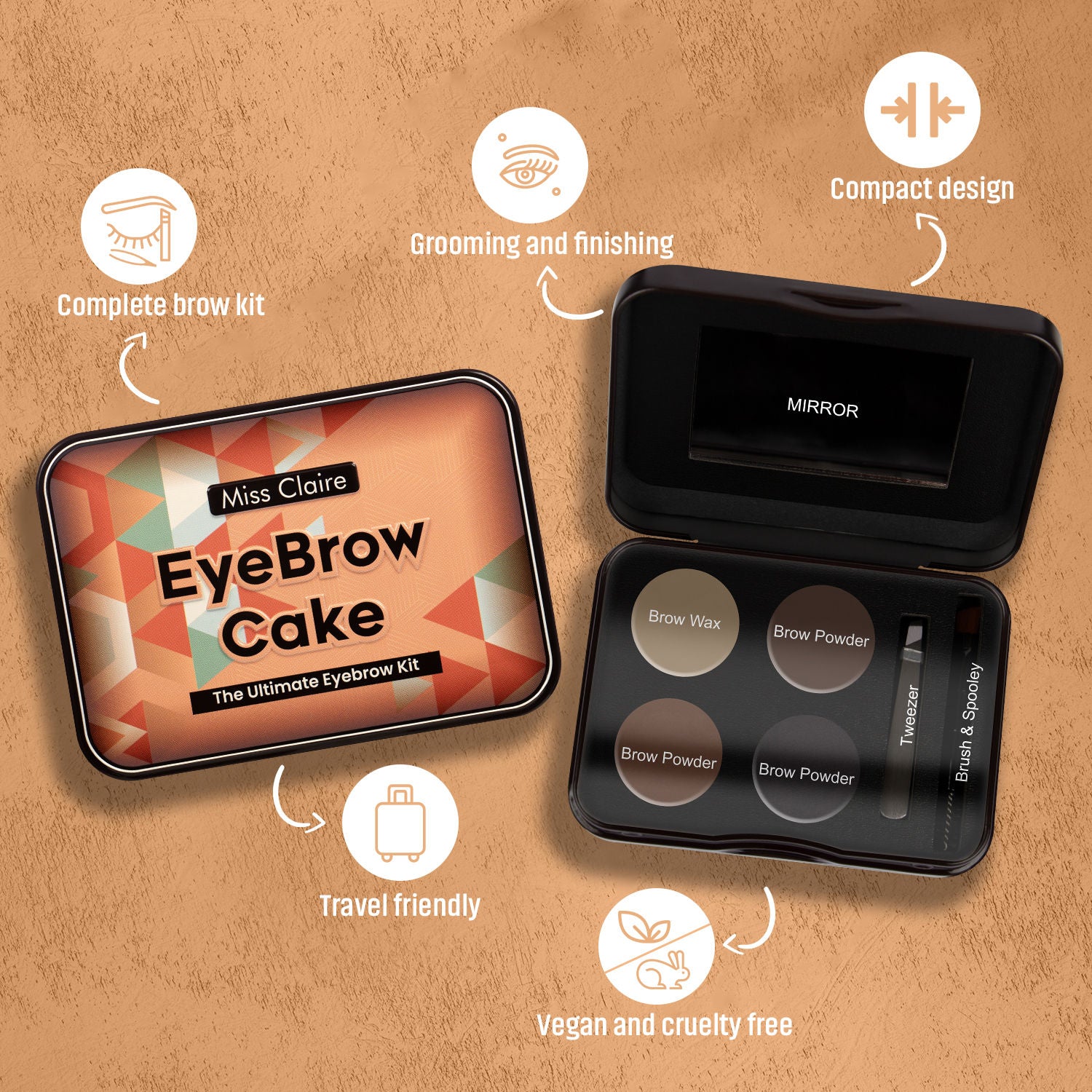 Eyebrow Cake Tin - 01