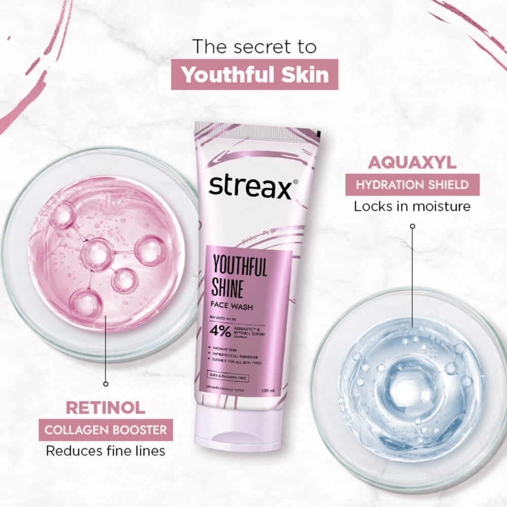 Skin Youthful Shine Face Wash Cleanser For Reduction In Fine Lines & Wrinkles
