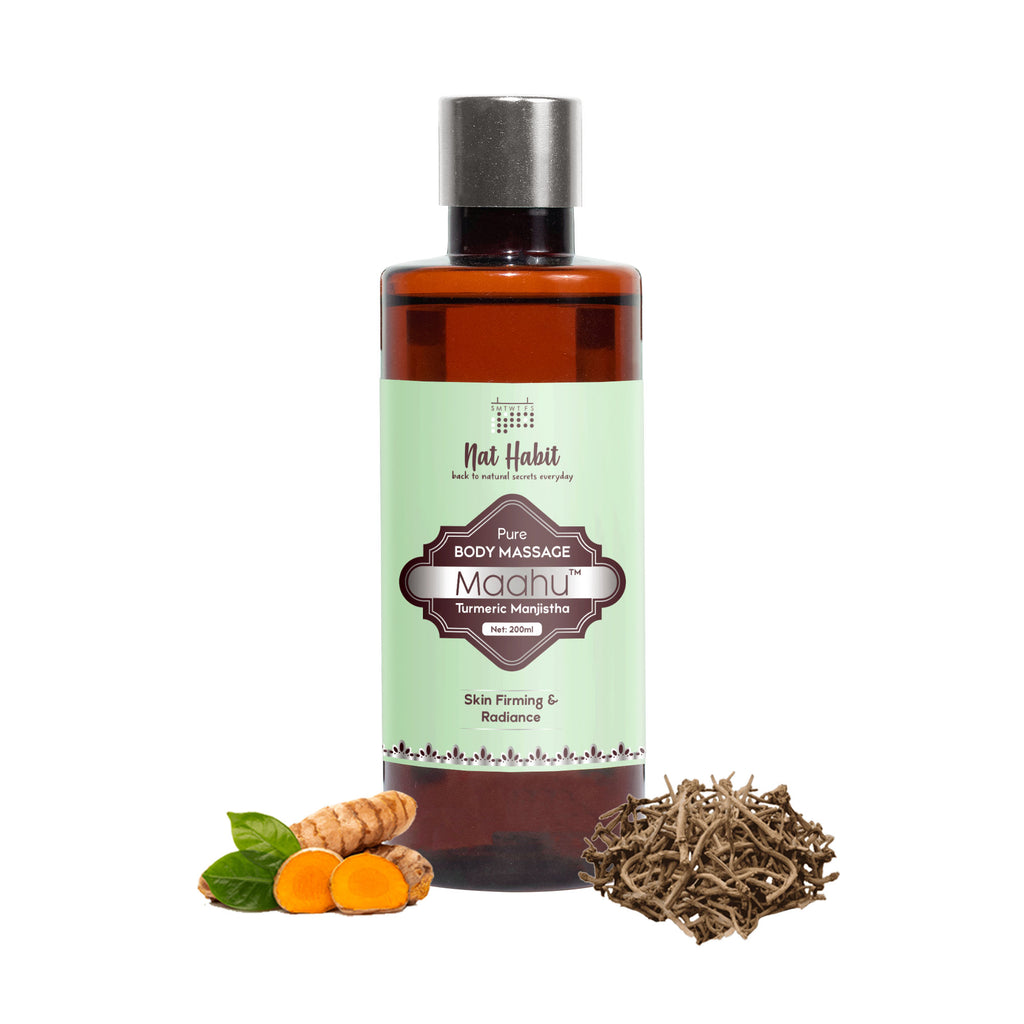 Turmeric Manjistha Maahu Ayurvedic Body Massage Oil