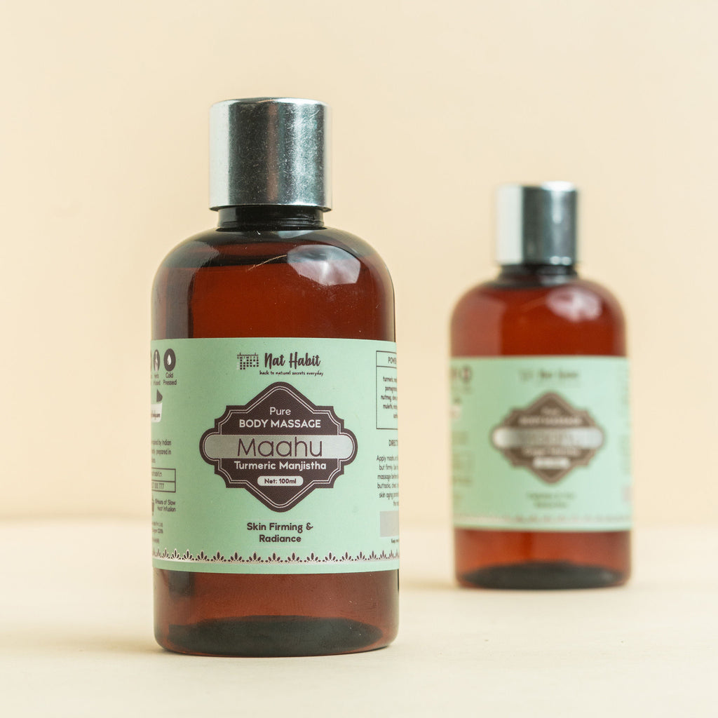 Turmeric Manjistha Maahu Ayurvedic Body Massage Oil