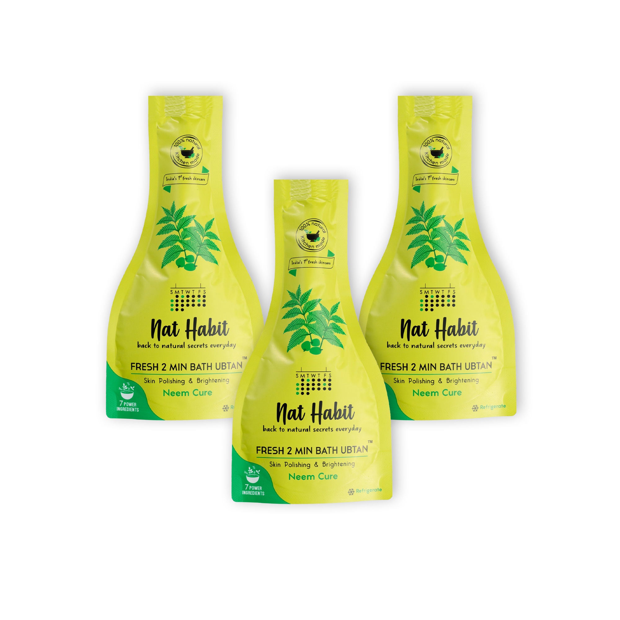 Fresh Bath Ubtan - Neem Cure 2 Minutes Body Ubtan with Neem, Pulses, Raw Milk and Curd