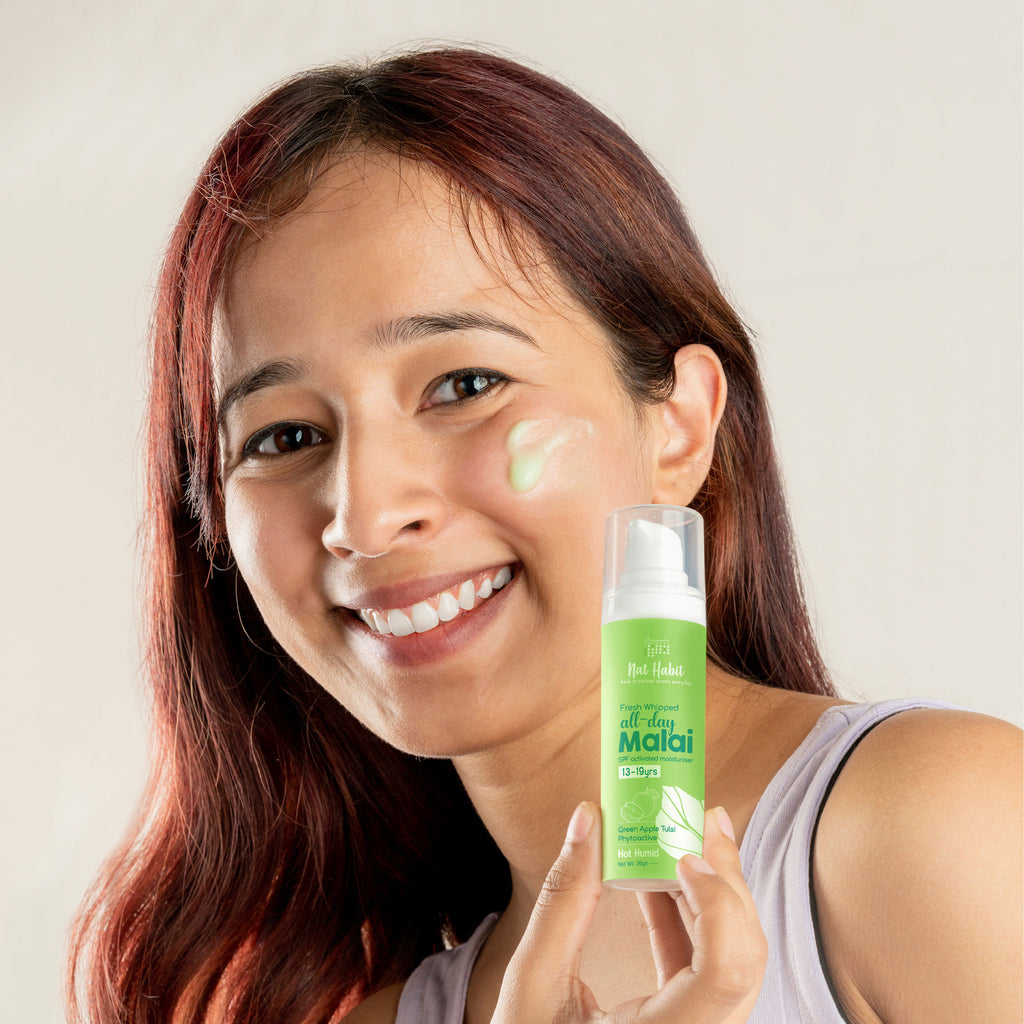 Green Apple Tulsi Light Moisturizer, Face Moisturizer For Combination Skin With Vit C