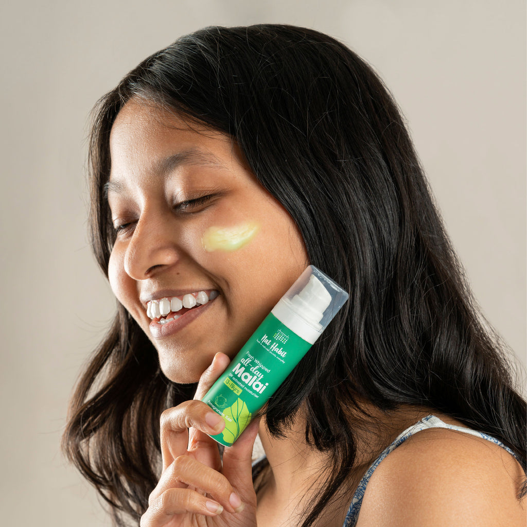 Pomegranate Tulsi Light Moisturizer, Non Sticky Face Moisturizer For Hot & Dry Weather