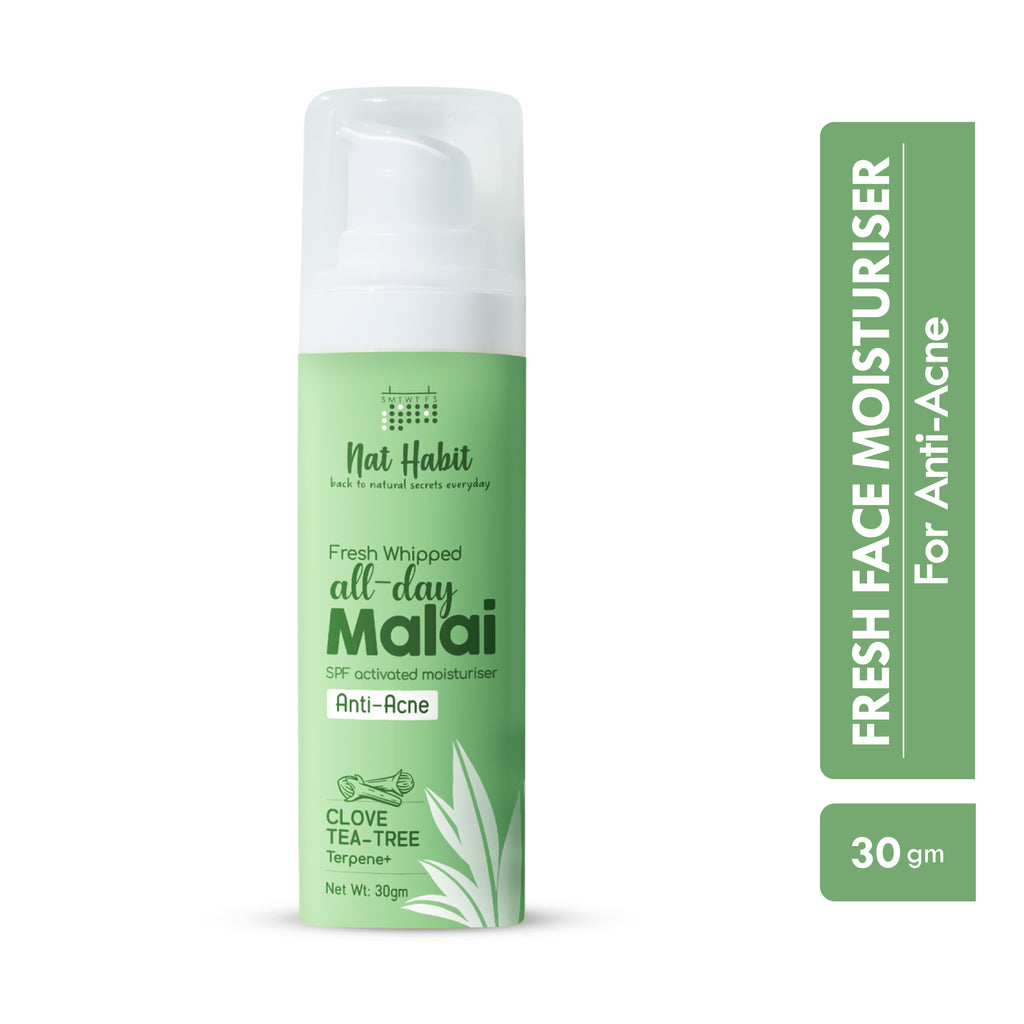 Clove Tea-Tree Terpene+ Light Moisturizer, Anti Acne Face Cream, Non Sticky Moisturizer