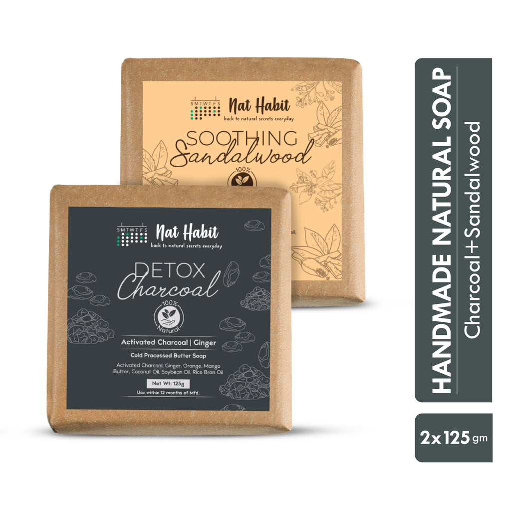 Fresh Activated Charcoal & Sandalwood Soaps
